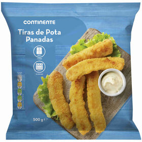Tiras de Pota Panadas