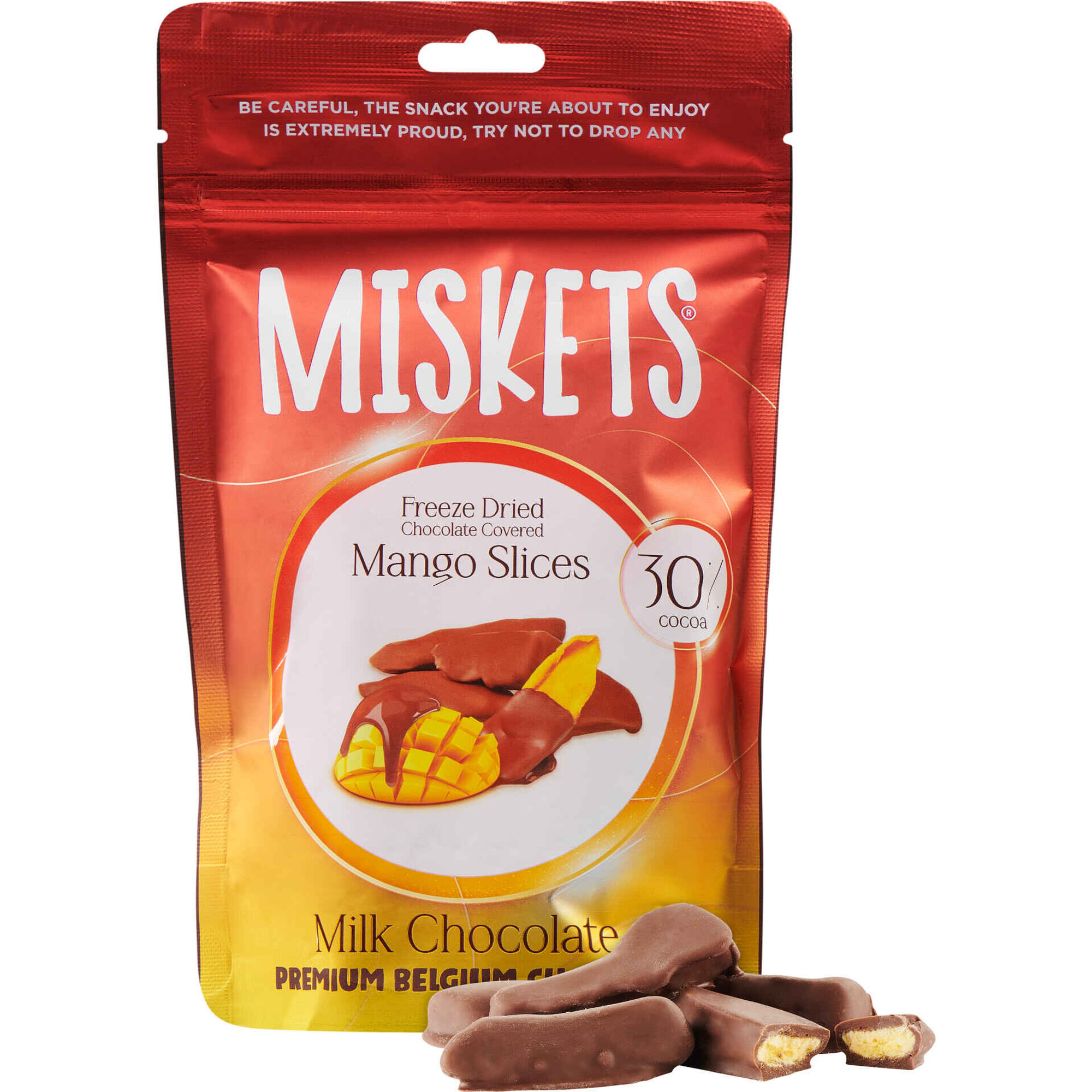 Miskets de Manga Fatiada com Chocolate