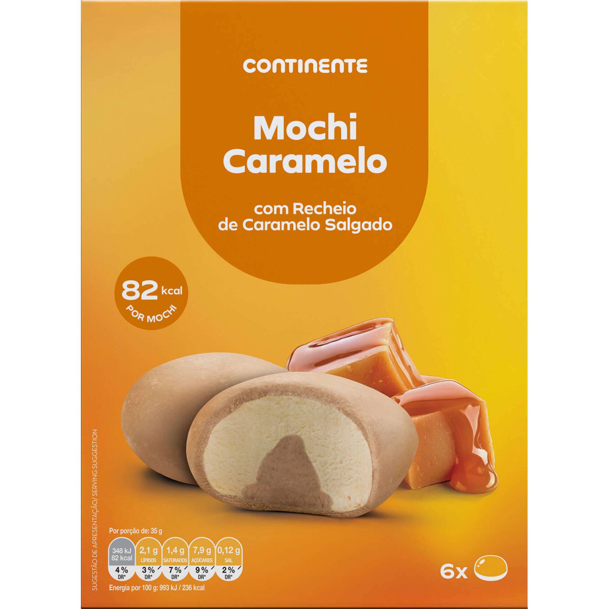 Gelado Mochi Caramelo com Recheio Caramelo Salgado Gelado Mochi Caramelo com Recheio Caramelo Salgado