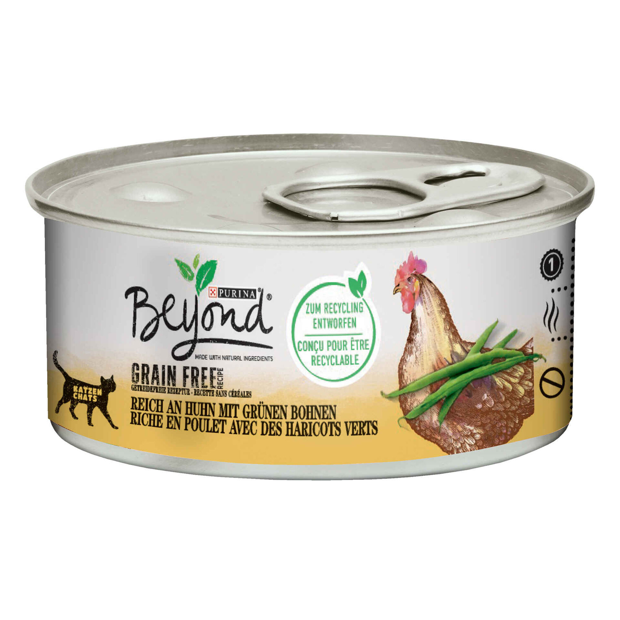 Comida Húmida para Gato Adulto Sem Cereais Frango Lata