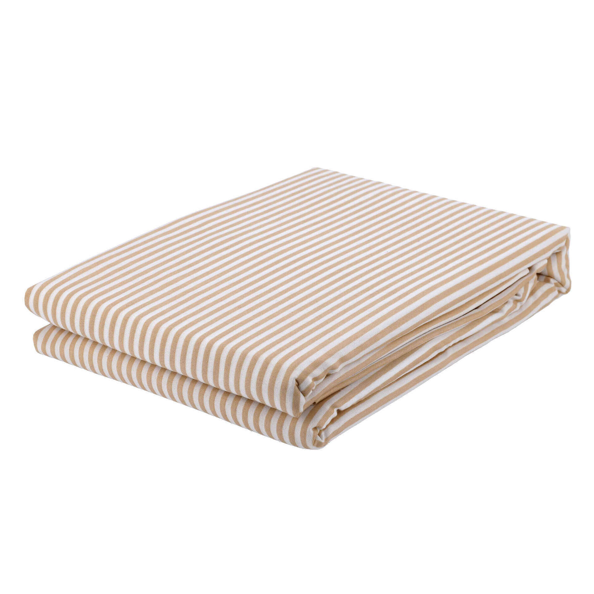 Conjunto de Lençóis Microfibra 160x270cm Riscas Beges Conjunto de Lençóis Microfibra 160x270cm Riscas Beges