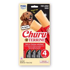 Snack para C&atilde;o Adulto Grande Frango e Vaca Churu Terrine