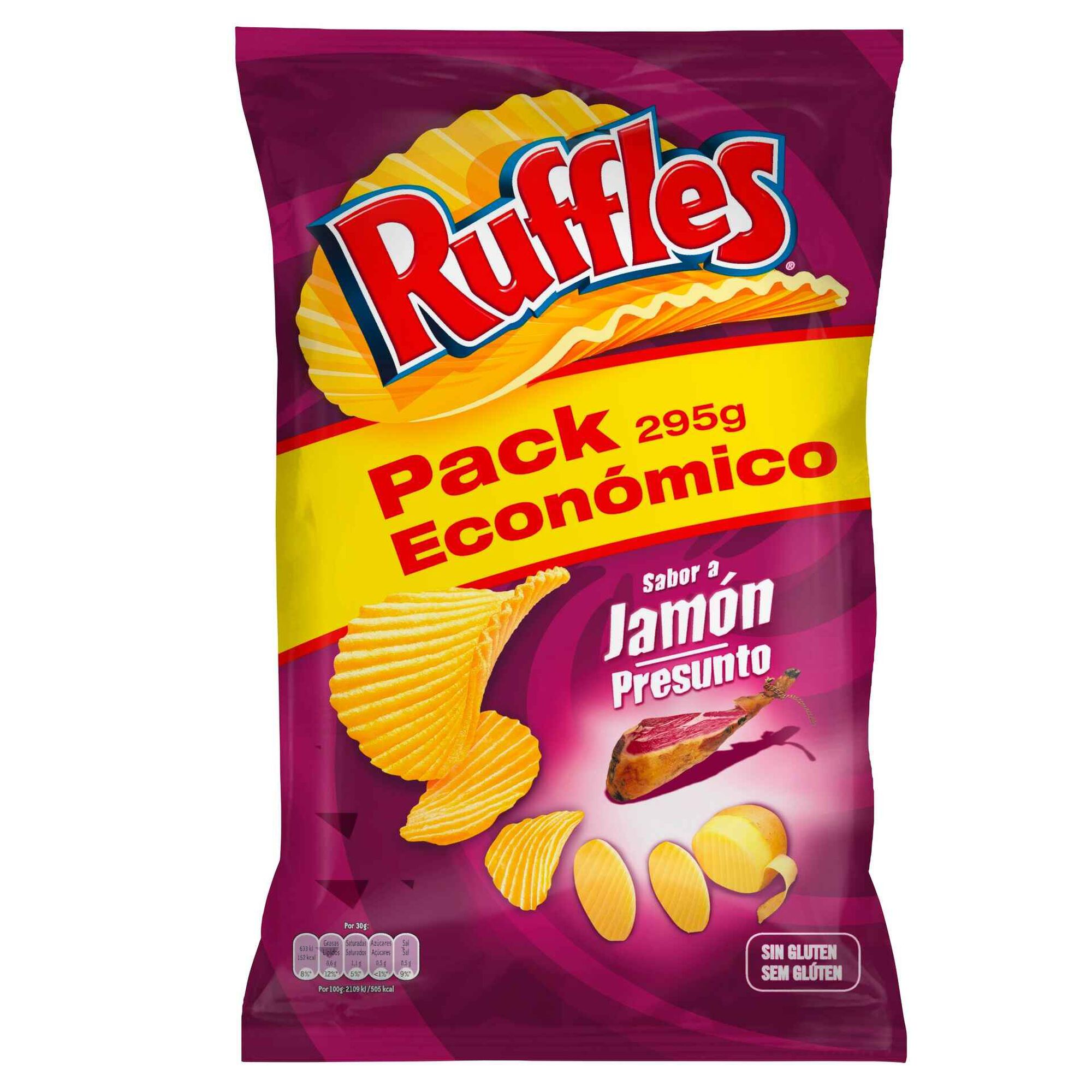 Batata Frita Ondulada Sabor Presunto sem Glúten Batata Frita Ondulada Sabor Presunto sem Glúten