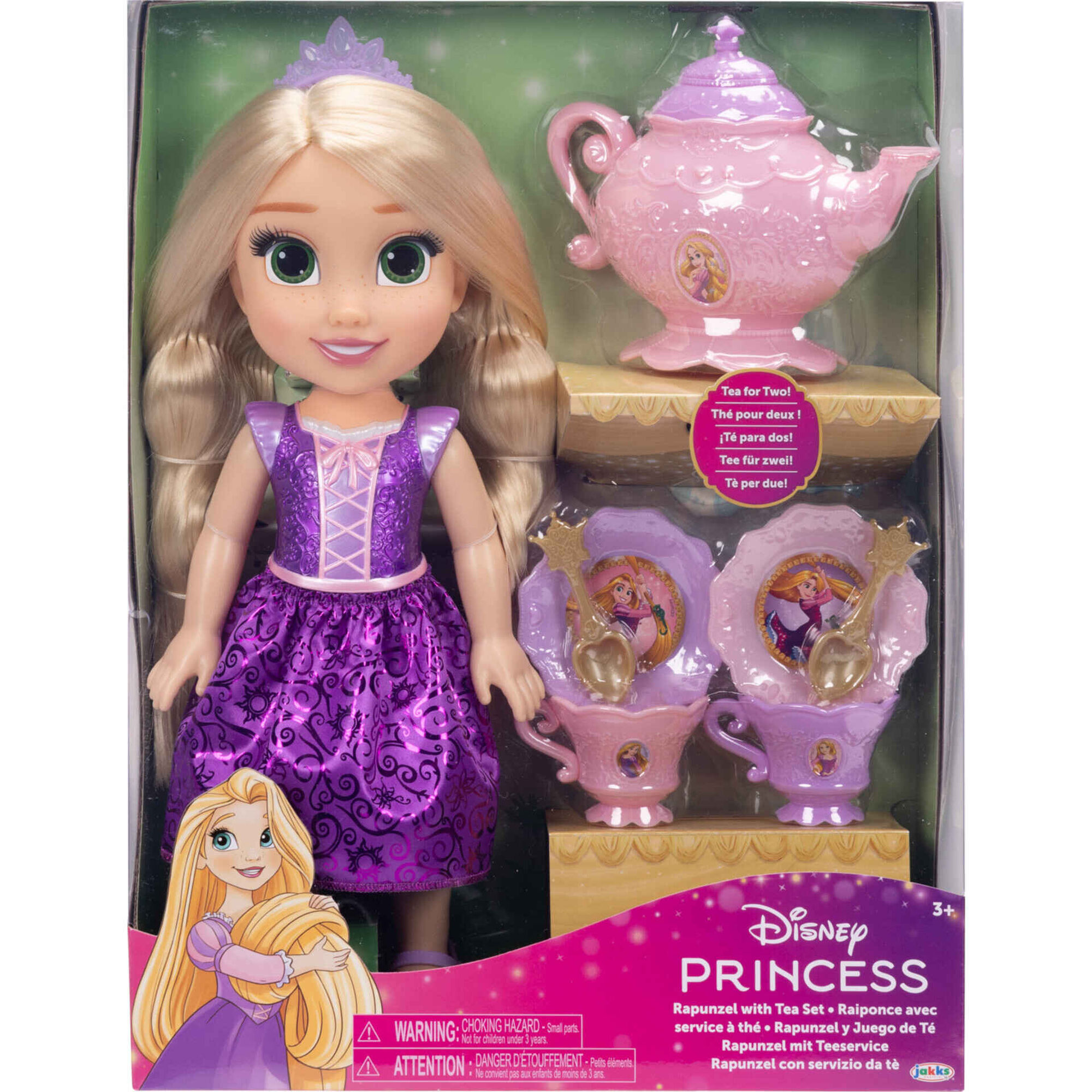 Boneca Rapunzel 38cm com Conjunto de Ché