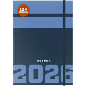 Agenda A5 2026 12 Meses (v&aacute;rias cores)
