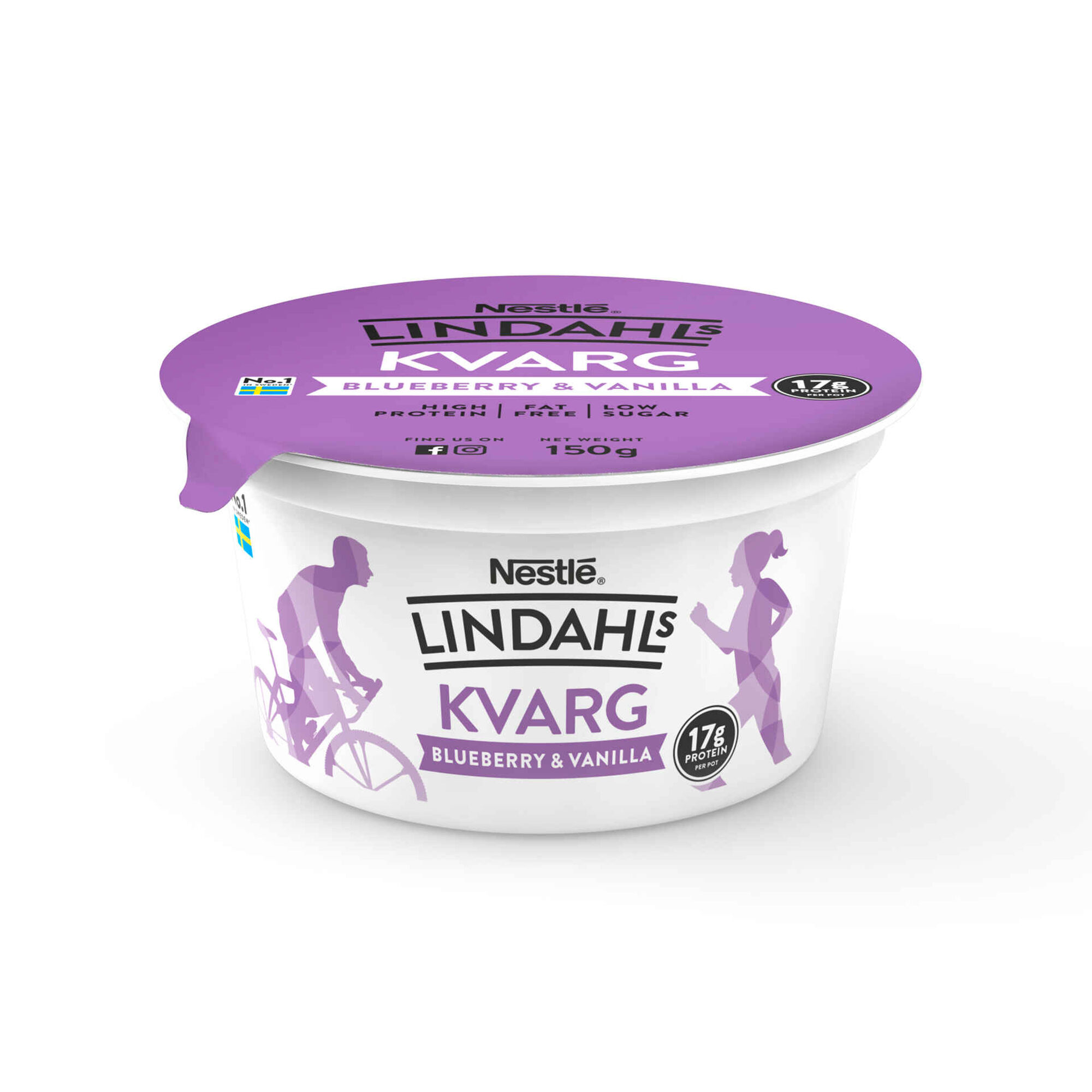 Iogurte Sólido Proteína Kvarg Mirtilo e Baunilha Iogurte Sólido Proteína Kvarg Mirtilo e Baunilha