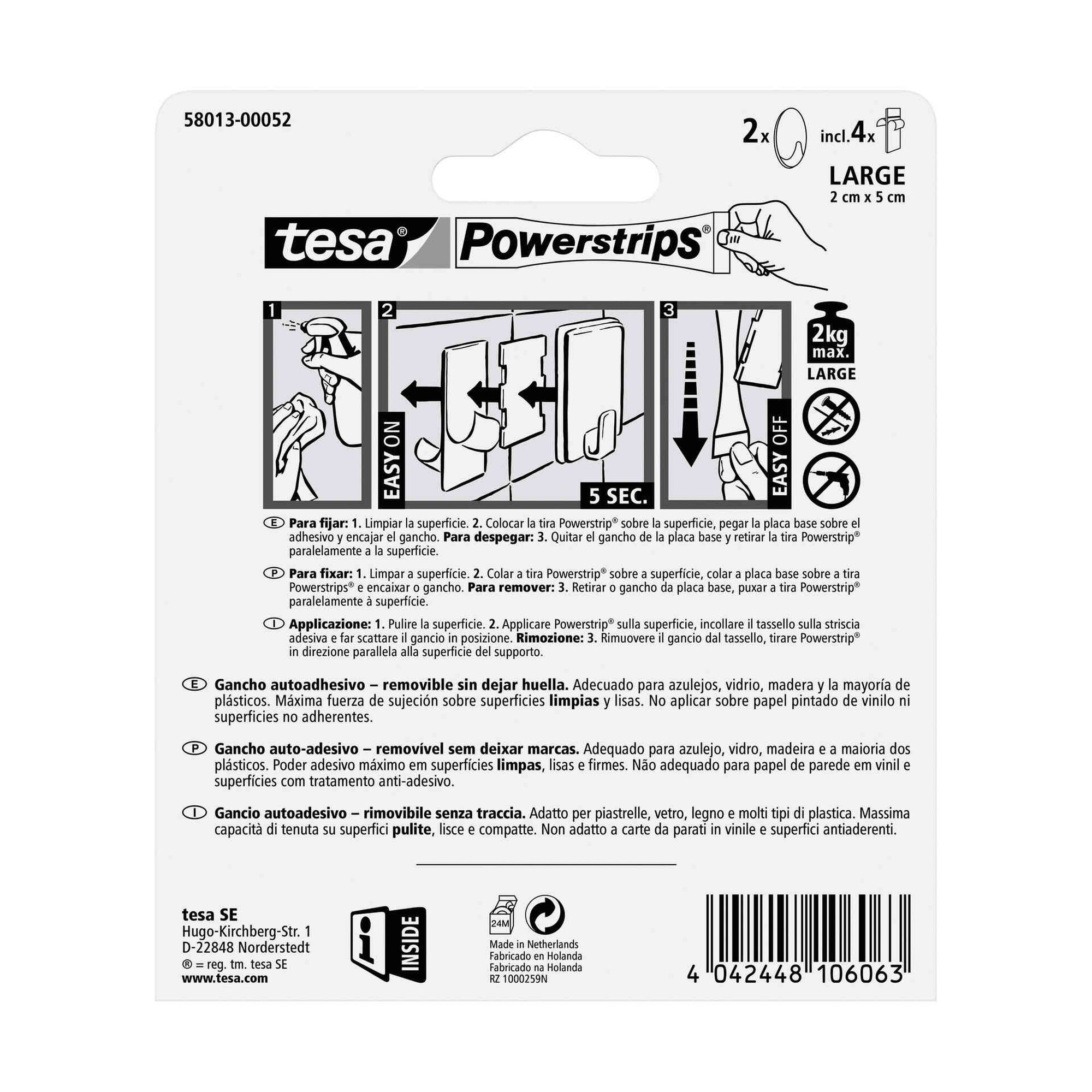 Ganchos Ovais Powerstrips