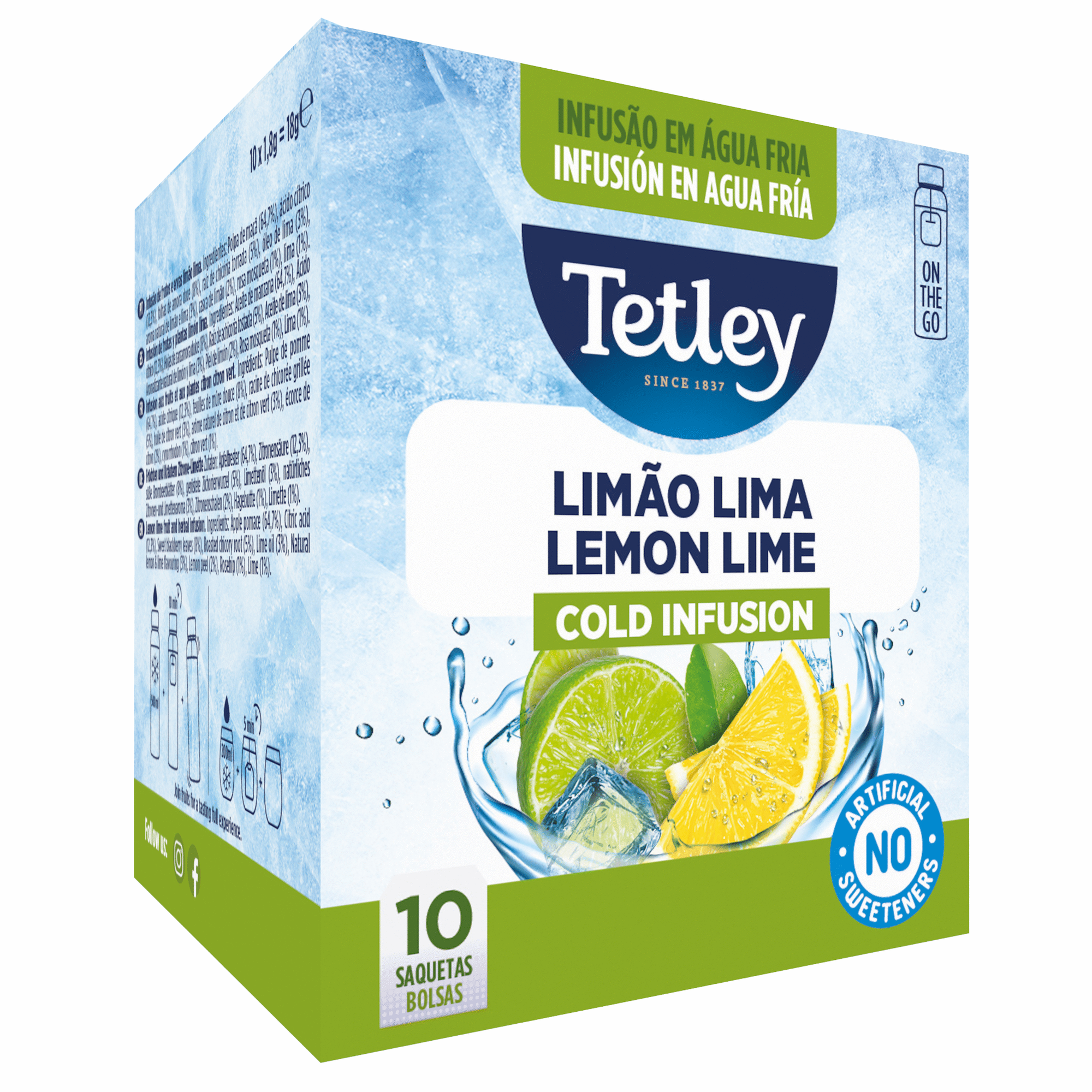 Infusão Fria Limão e Lima Saquetas Infusão Fria Limão e Lima Saquetas