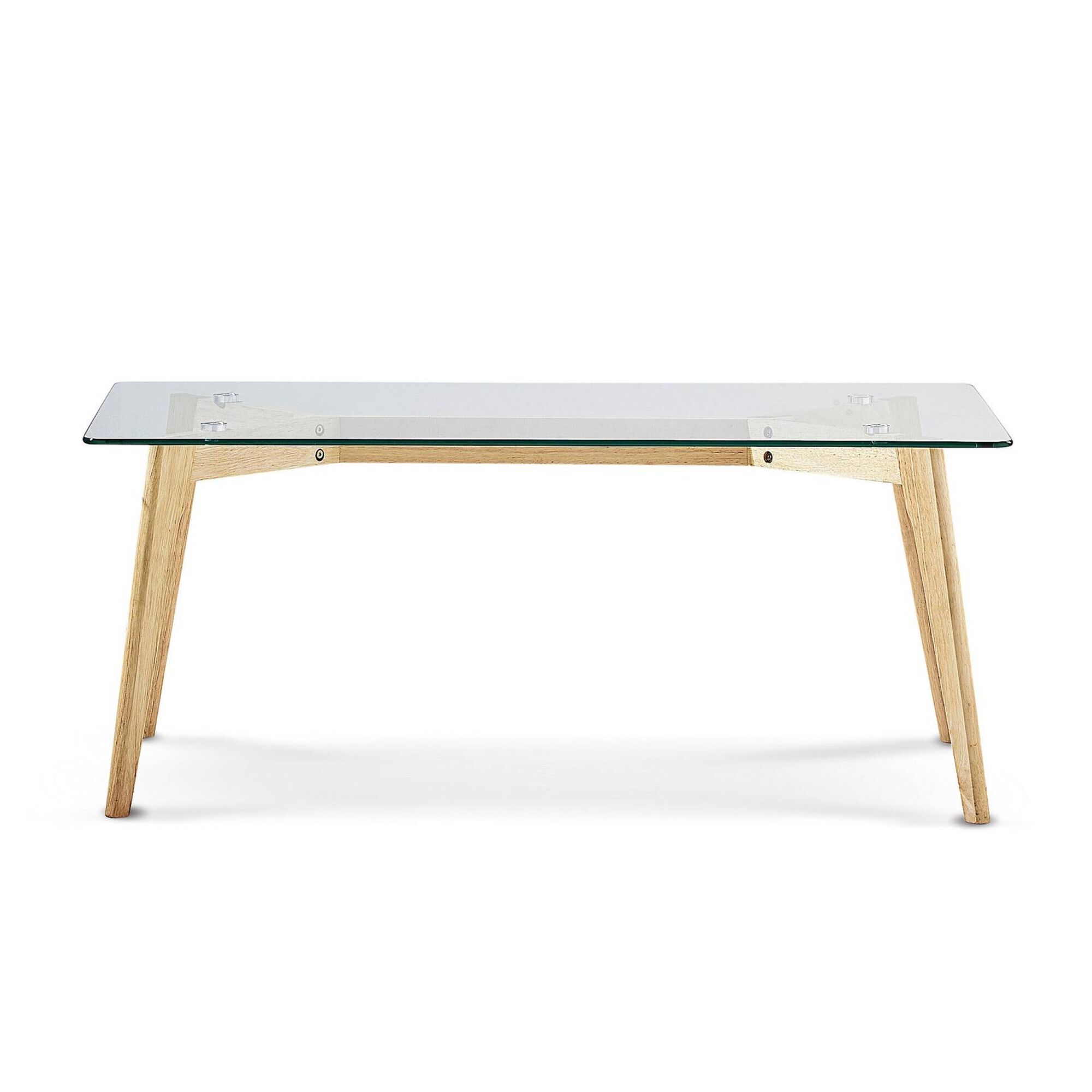 Mesa de Centro 110x60cm com Tampo em Vidro