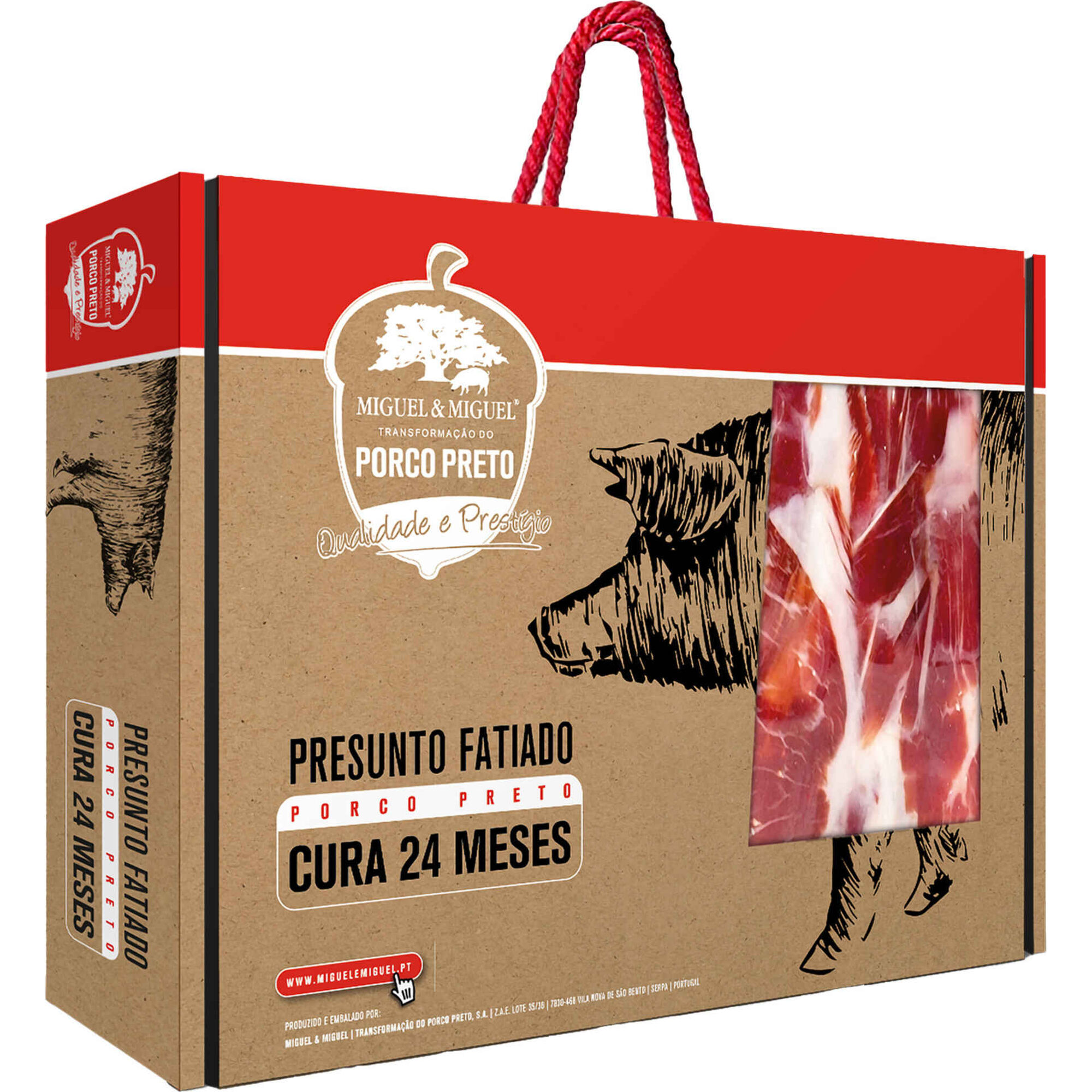 Presunto de Porco Preto Fatiado 24 Meses de Cura Miguel & Miguel