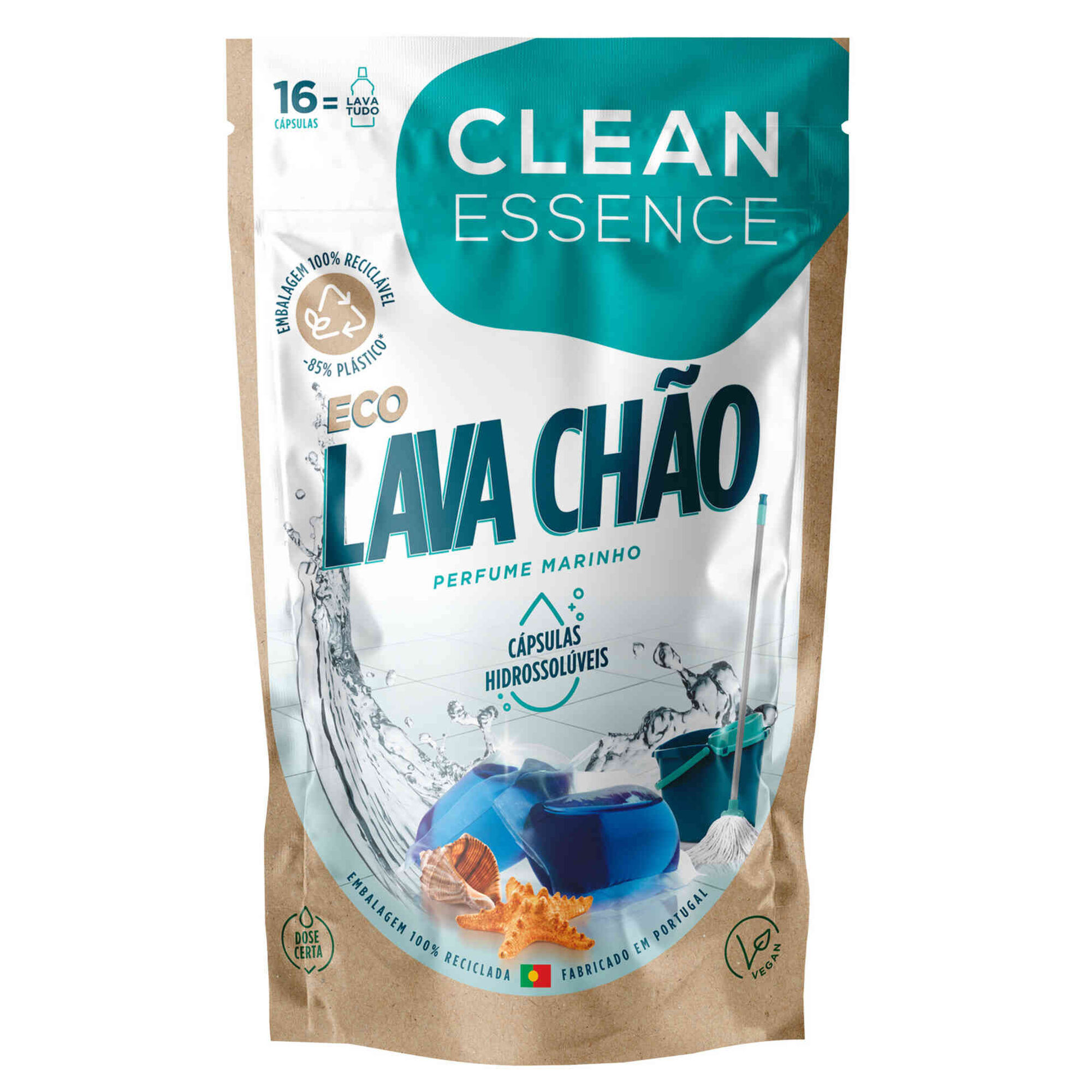 Lava Chão Cápsulas Hidrossolúveis Eco Perfume Marinho Lava Chão Cápsulas Hidrossolúveis Eco Perfume Marinho