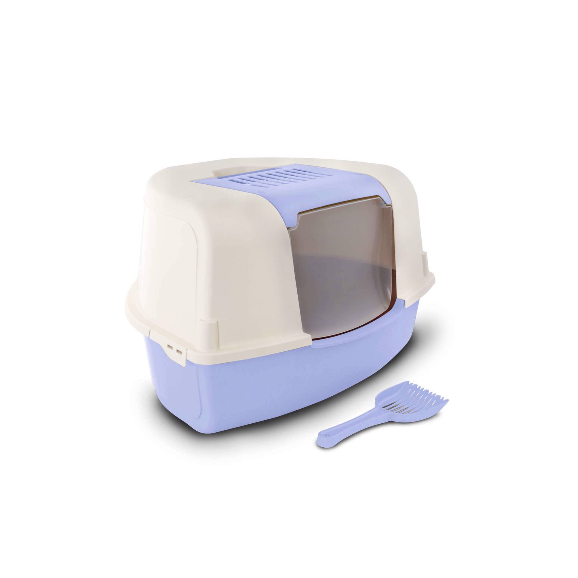 Caixa de Areia para Gato Ariel Canto Azul