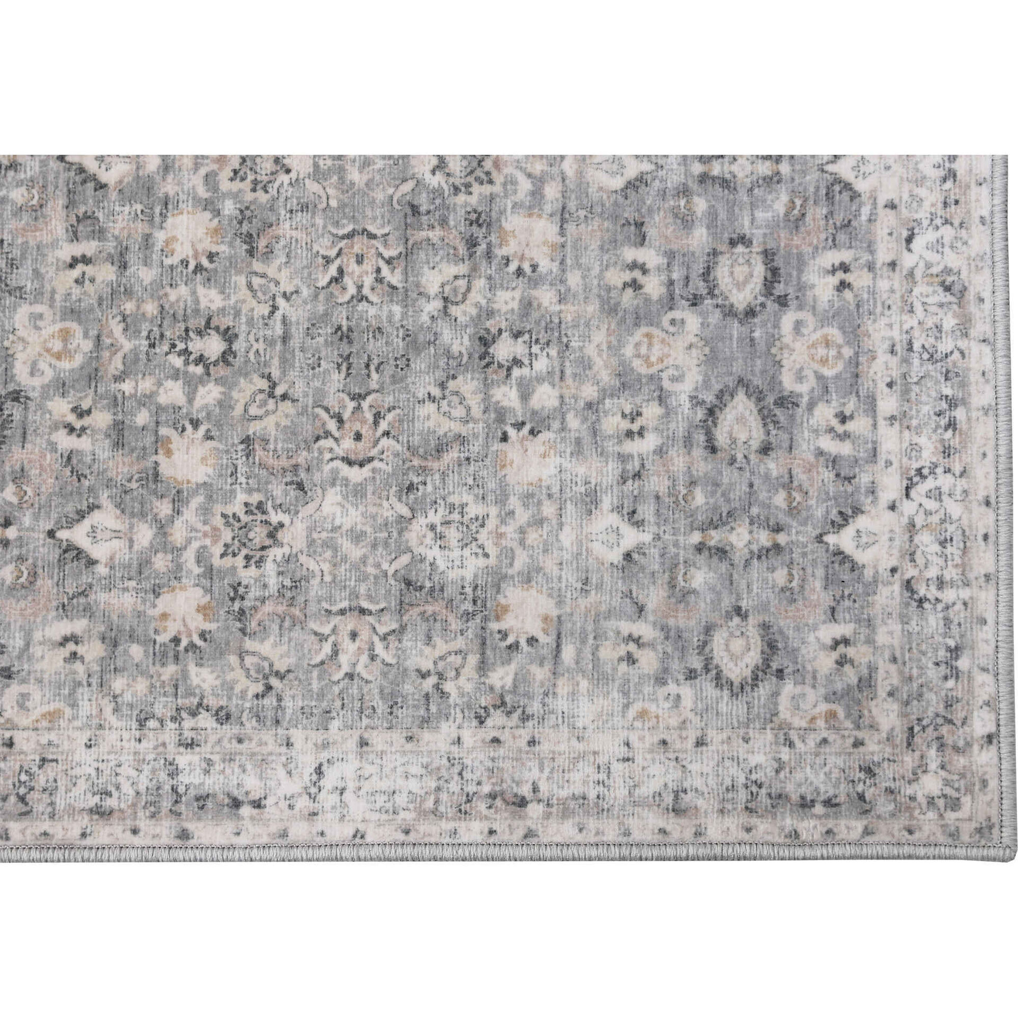 Tapete Desgastado All Over Cinza Kasa