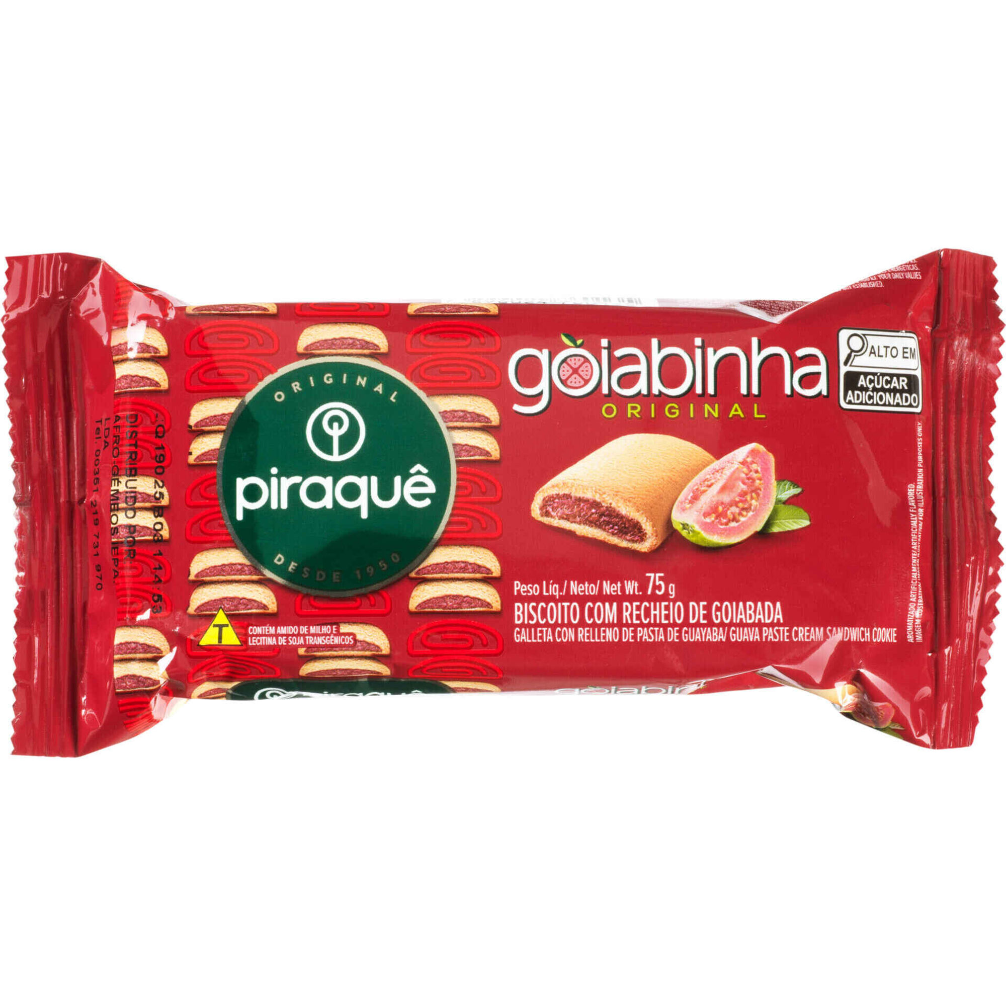 Biscoito Roladinho Goiabinha Piraqu&ecirc;