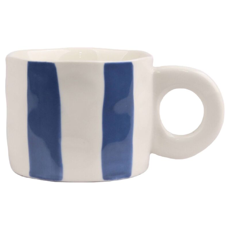 Caneca 260ml Riscas Irregulares Azuis Kasa