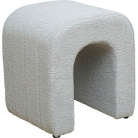 Puff Aberto Cinza Kasa