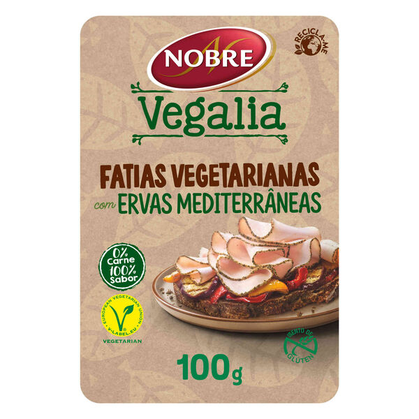 Fatias Vegetarianas com Ervas Mediterrâneas Nobre Vegalia