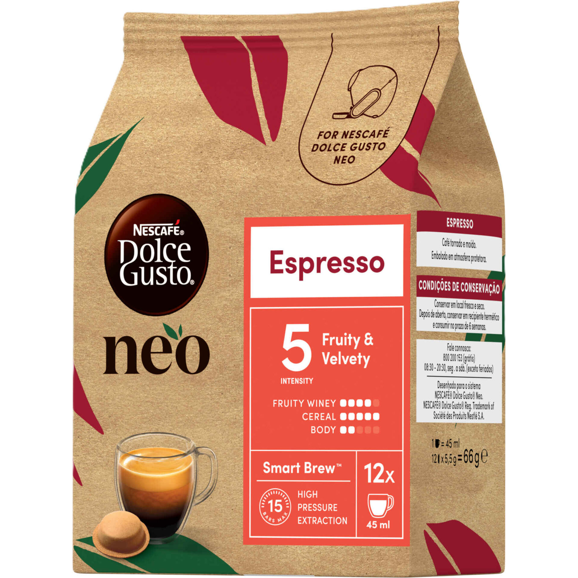 C&aacute;psulas de Caf&eacute; Espresso Int 5 Nescaf&eacute; Dolce Gusto Neo