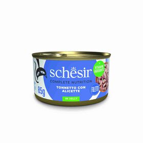 Comida H&uacute;mida para Gato Adulto Atum e Sardinha em Gelatina Schesir