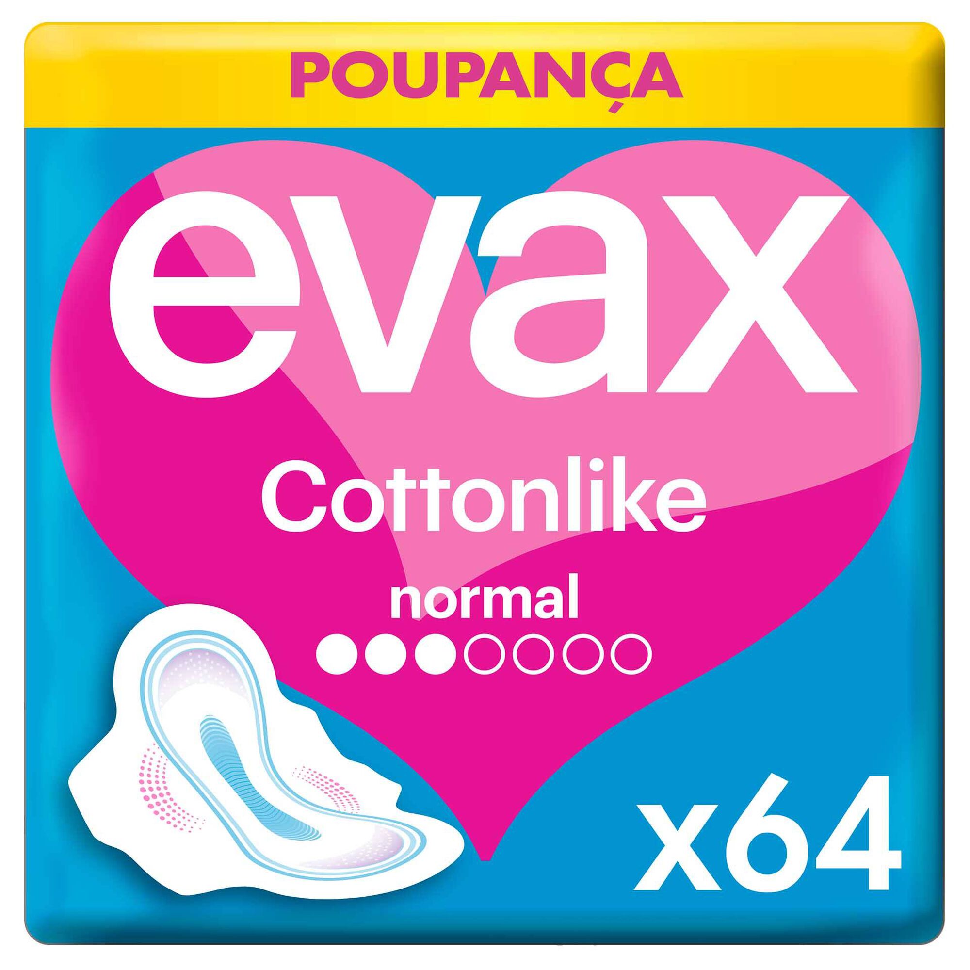 Pensos Higiénicos Cottonlike Normal com Abas