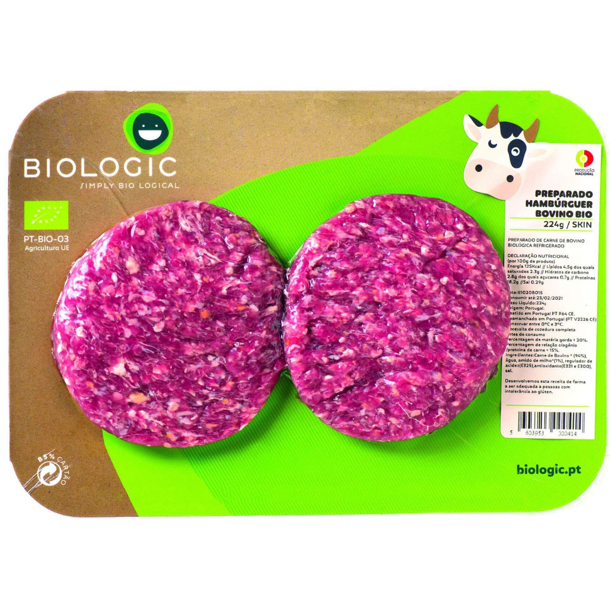 Hambúrguer Bovino Biológico Hambúrguer Bovino Biológico