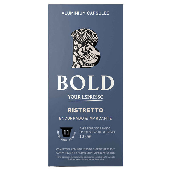 Cápsulas de Café Ristretto Int 11 Bold