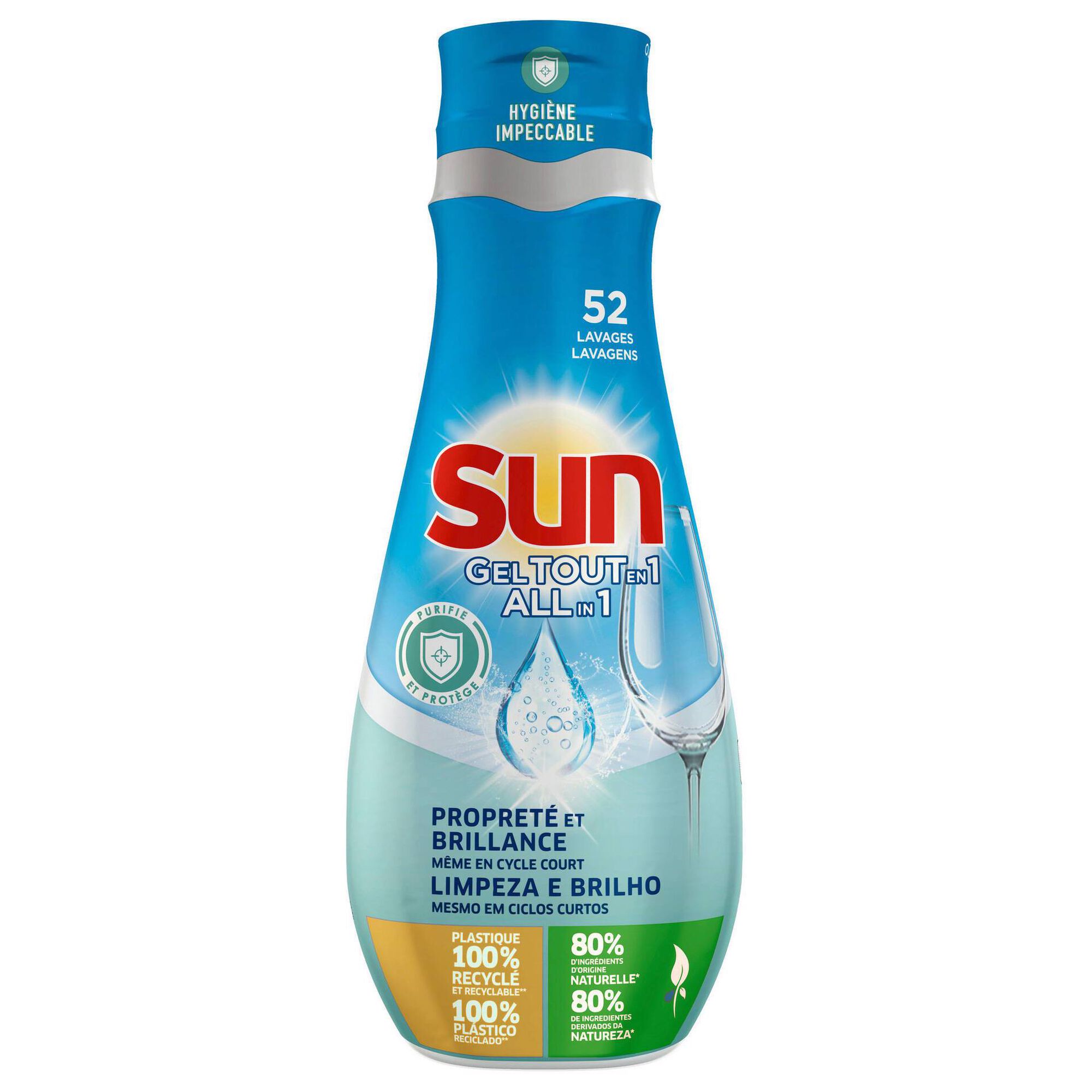 Detergente Máquina Loiça Gel All in 1 Higiene