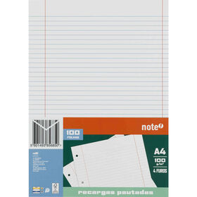 Recarga A4 100 Folhas Pautado Note!