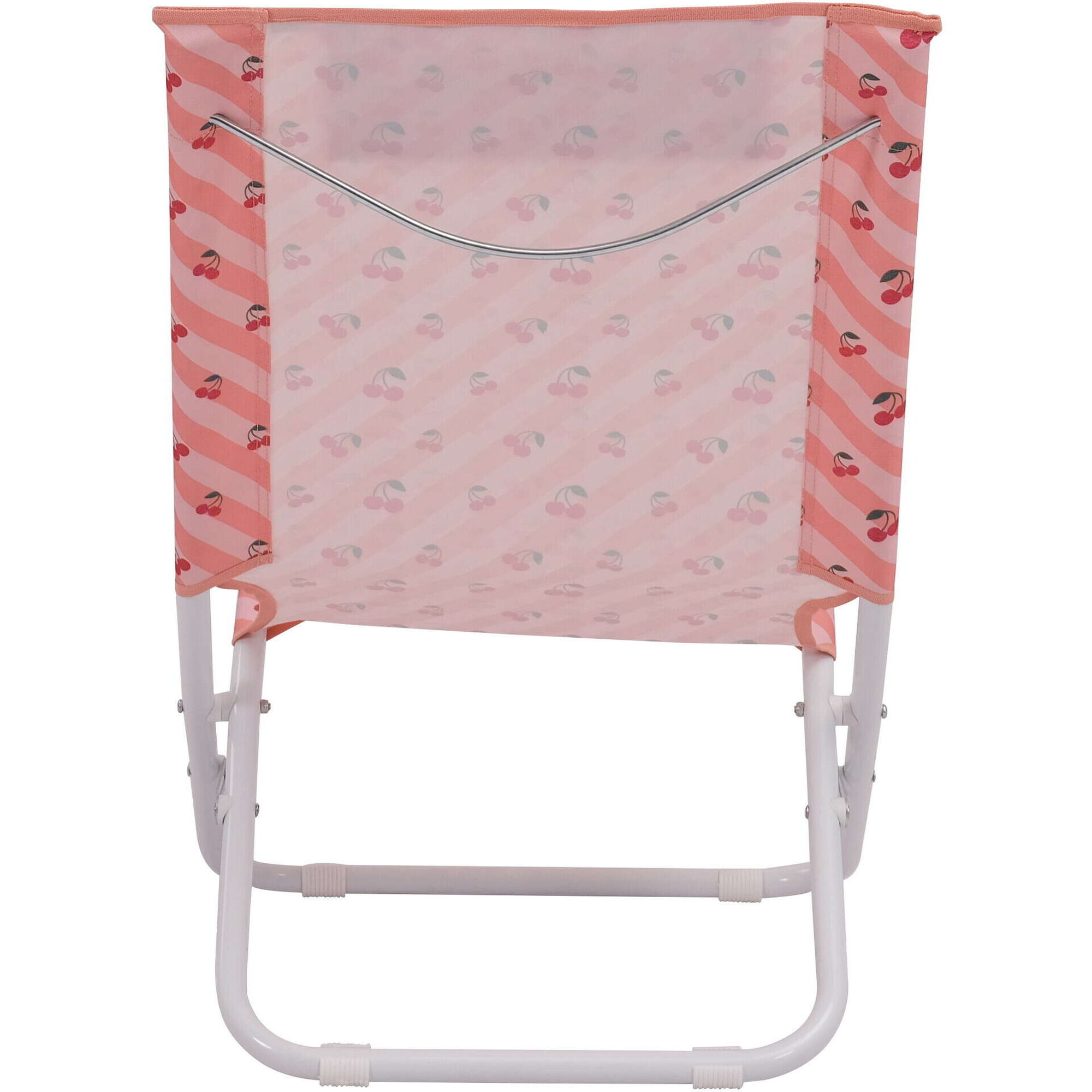 Cadeira Relax com Almofada Vermelha com Cerejas Candy Stripes Kasa