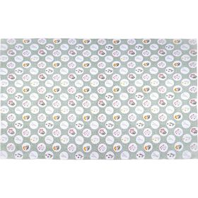 Tapete 60x90cm Flores Verde