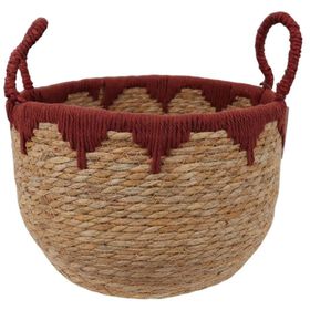 Cesto Debroado 28x21cm Bord&ocirc; Kasa