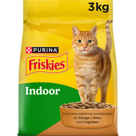 Ra&ccedil;&atilde;o para Gato Adulto de Interior Frango, Peru e Legumes Purina Friskies