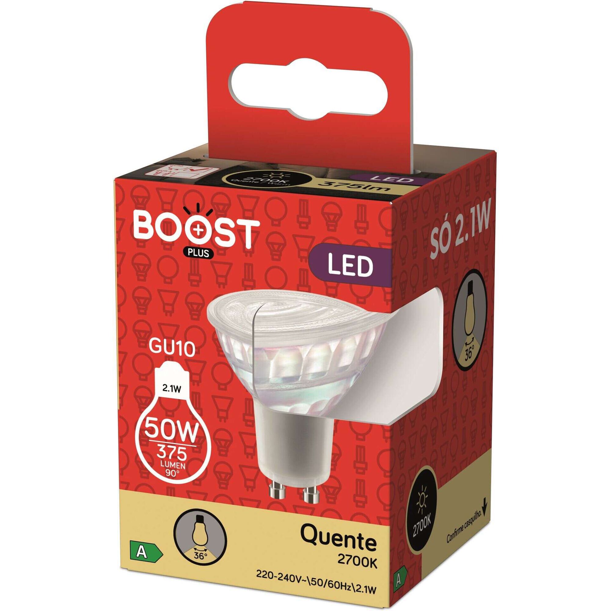 L&acirc;mpada LED Dicr&oacute;ica GU10 2700K 50W Boost
