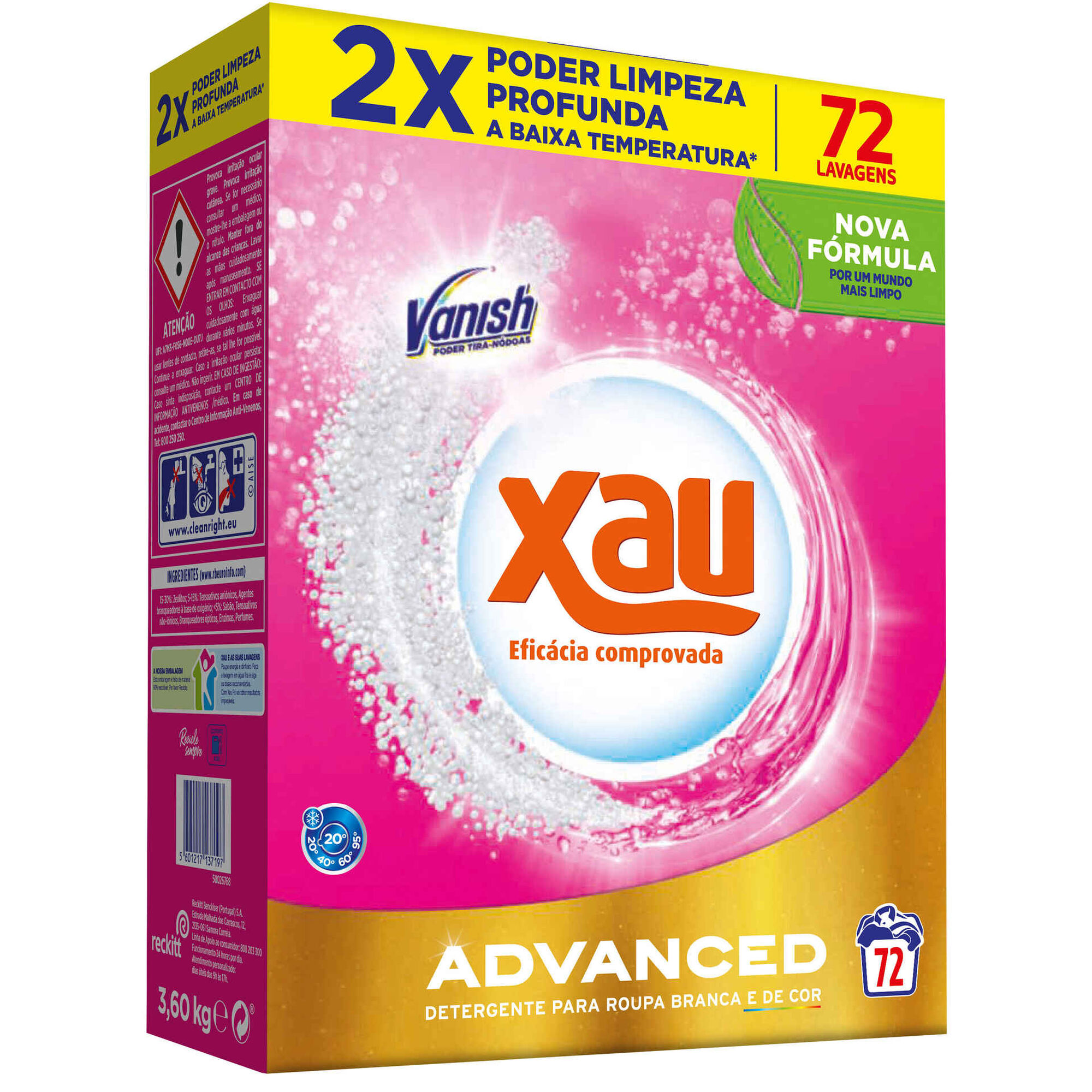 Detergente Máquina Roupa Pó + Vanish