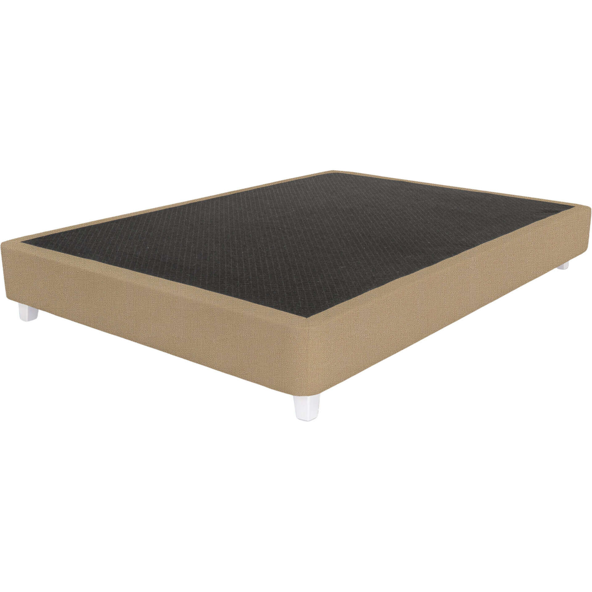 Sommier Nara Taupe P&eacute;s Retangulares Madeira Clara Dreamura