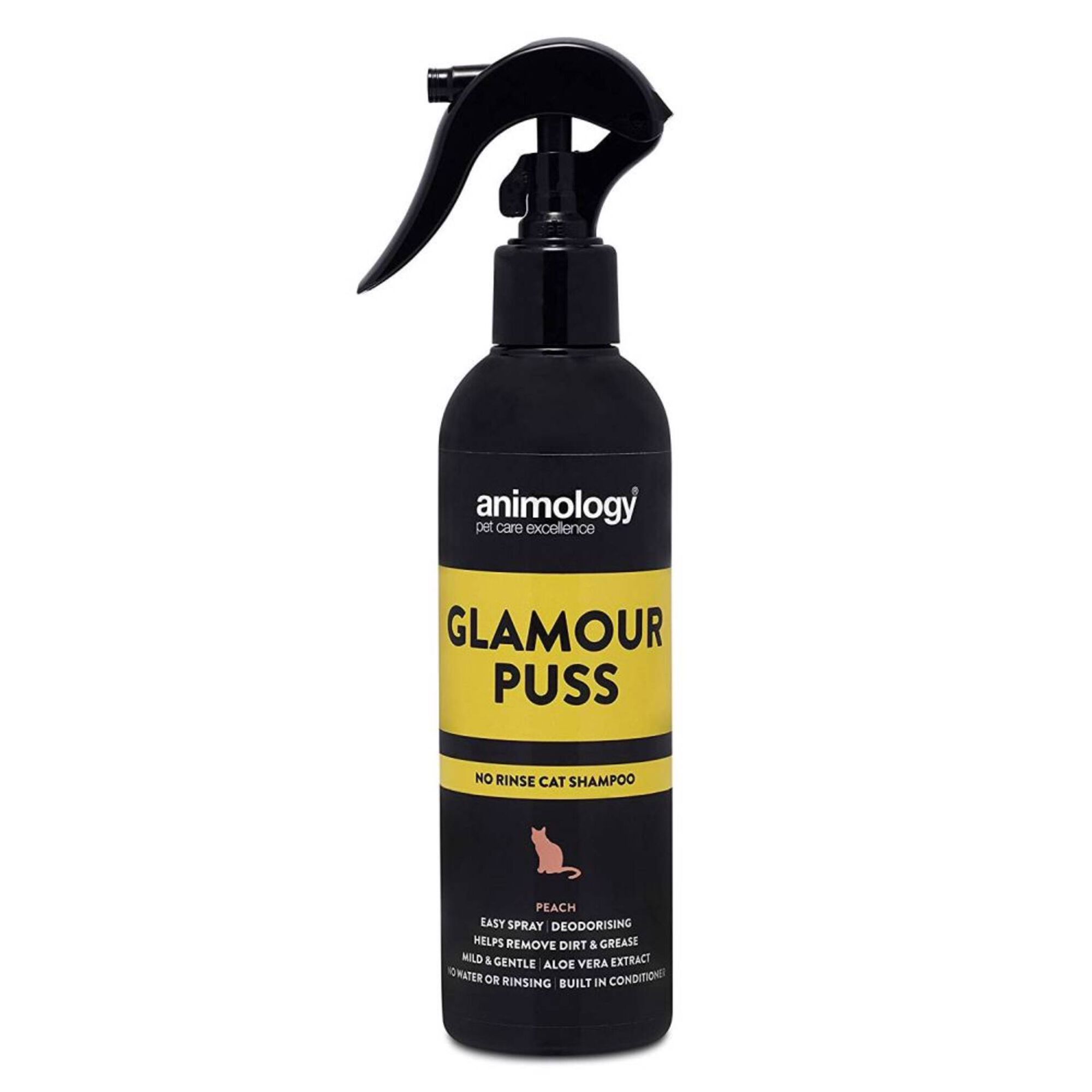 Champ&ocirc; Seco para Gato Glamour P&ecirc;ssego Animology
