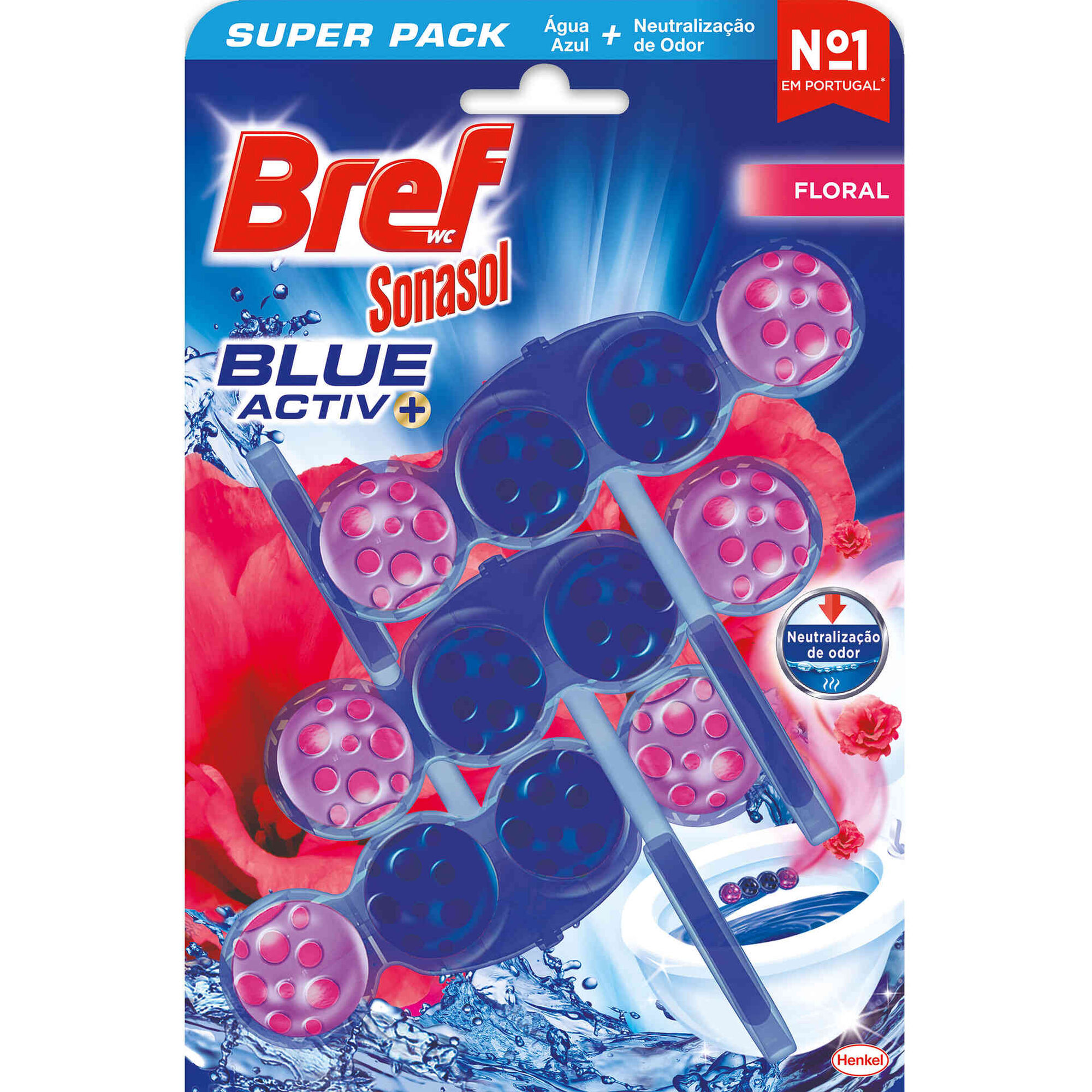 Bloco Sanitário Blue Active Floral