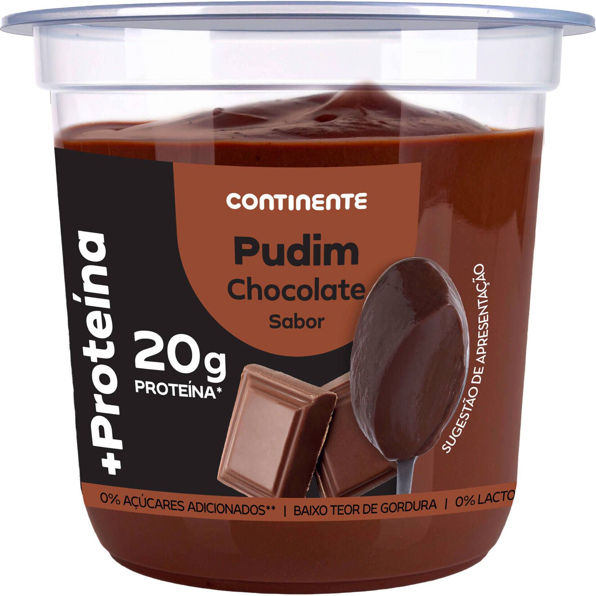 Pudim +Prote&iacute;na Chocolate Continente