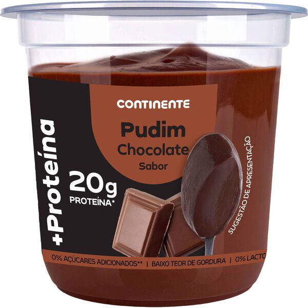 Pudim +Proteína Chocolate Continente