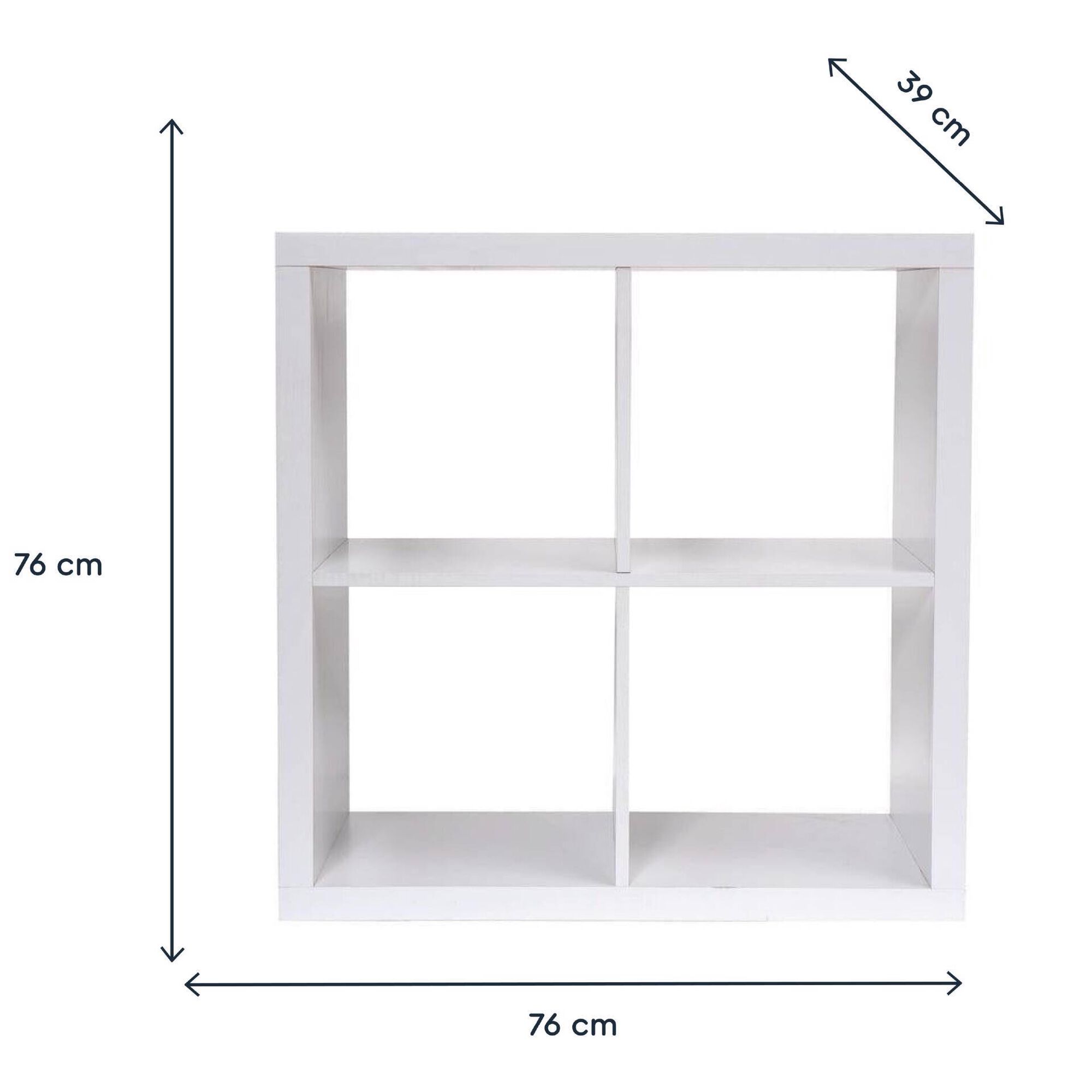 Estante Cubo 2x2 Branca Kasa