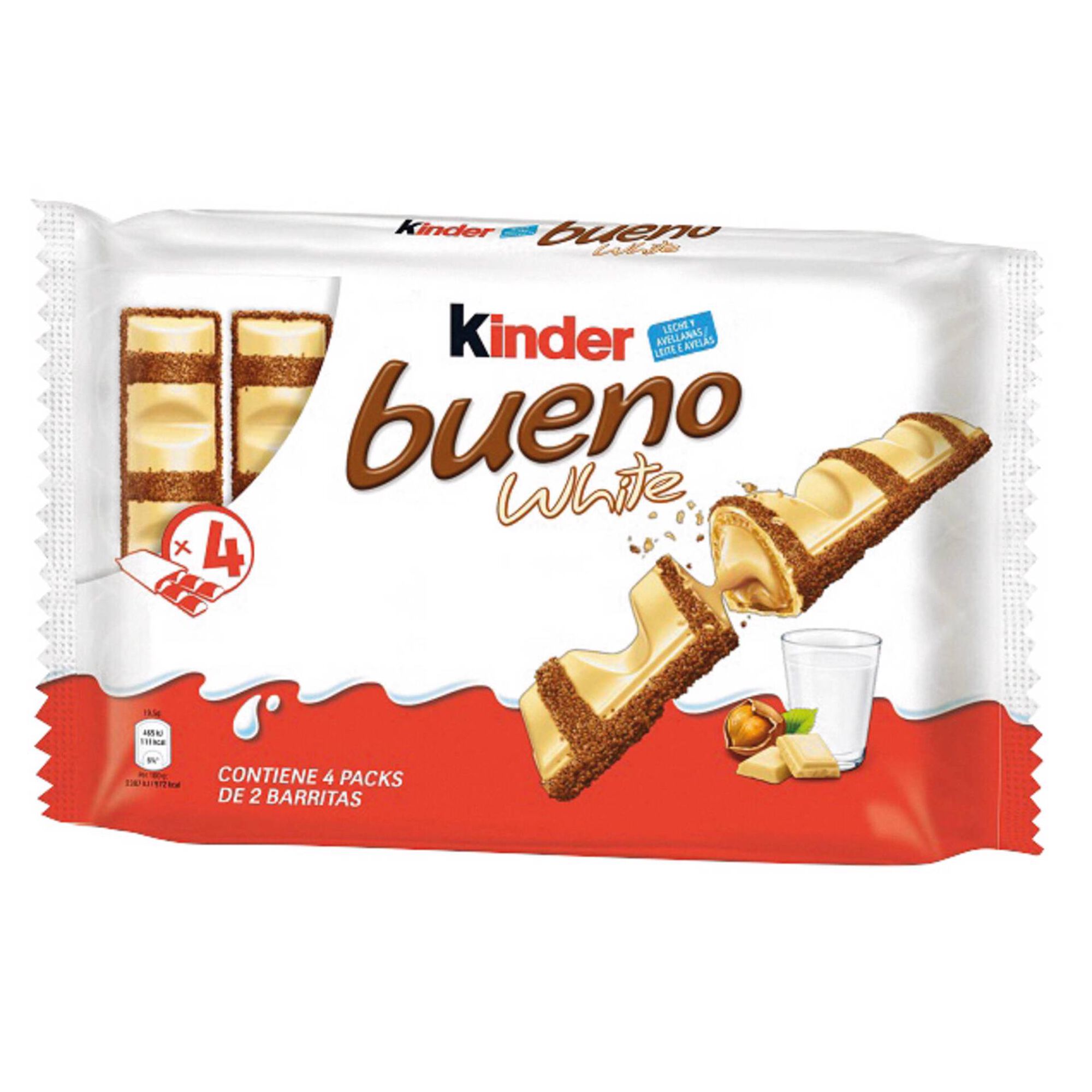 Snack de Chocolate Branco Kinder Bueno Snack de Chocolate Branco Kinder Bueno
