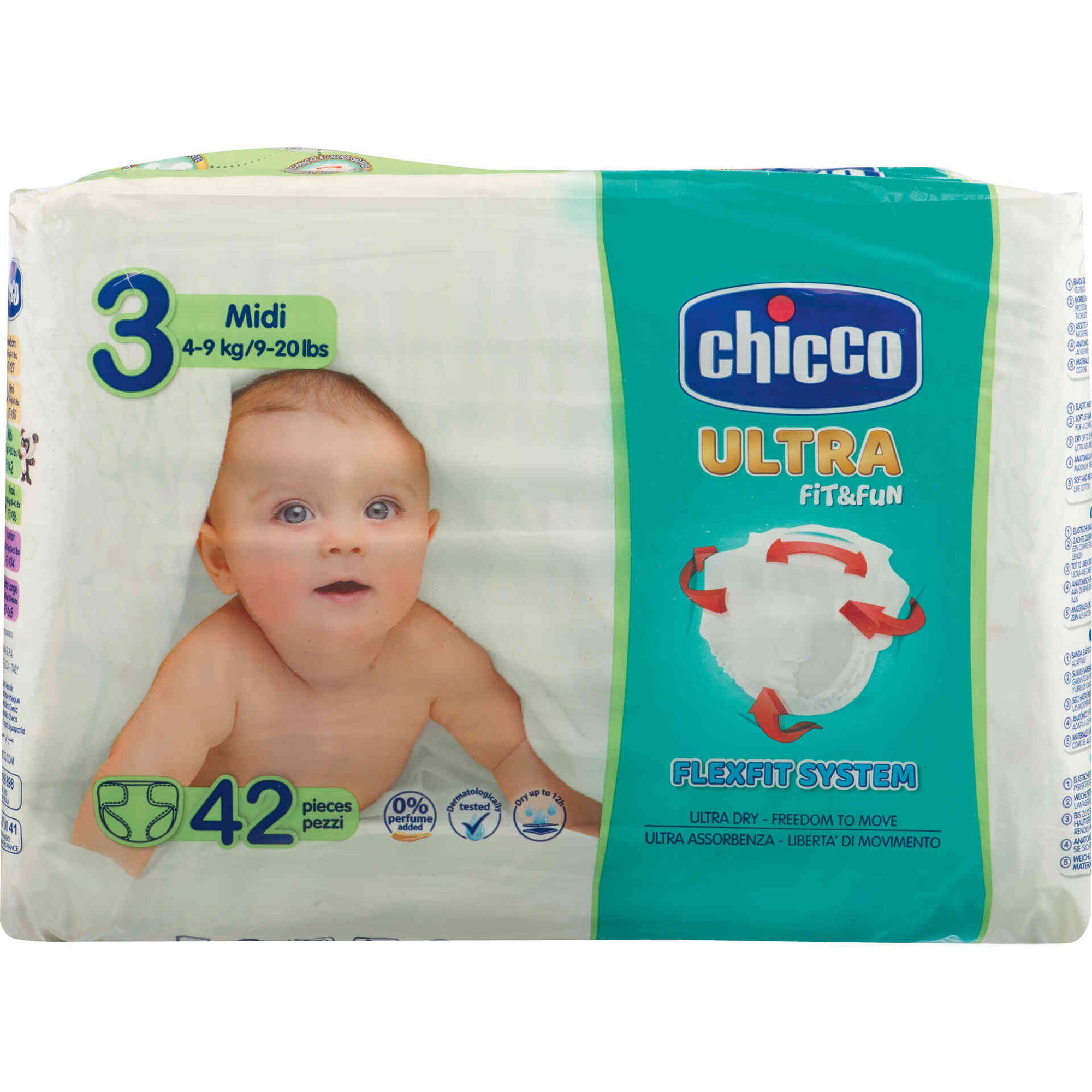Fraldas Ultra Fit&Fun 4-9kg T3 Fraldas Ultra Fit&Fun 4-9kg T3