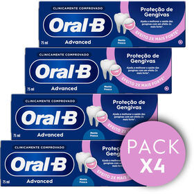 Pasta de Dentes Advanced Prote&ccedil;&atilde;o Gengivas Oral-B