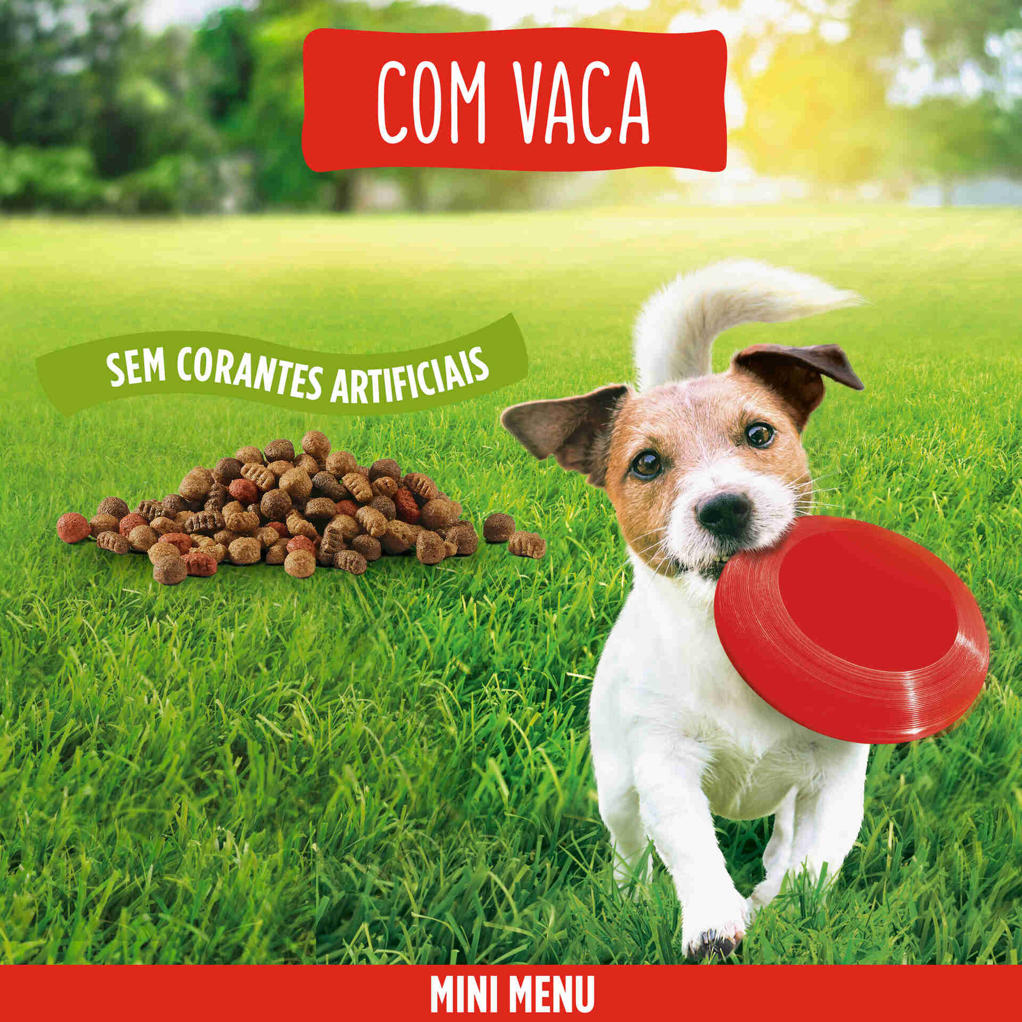 Ra&ccedil;&atilde;o para C&atilde;o Adulto Mini Menu Vaca Purina Friskies