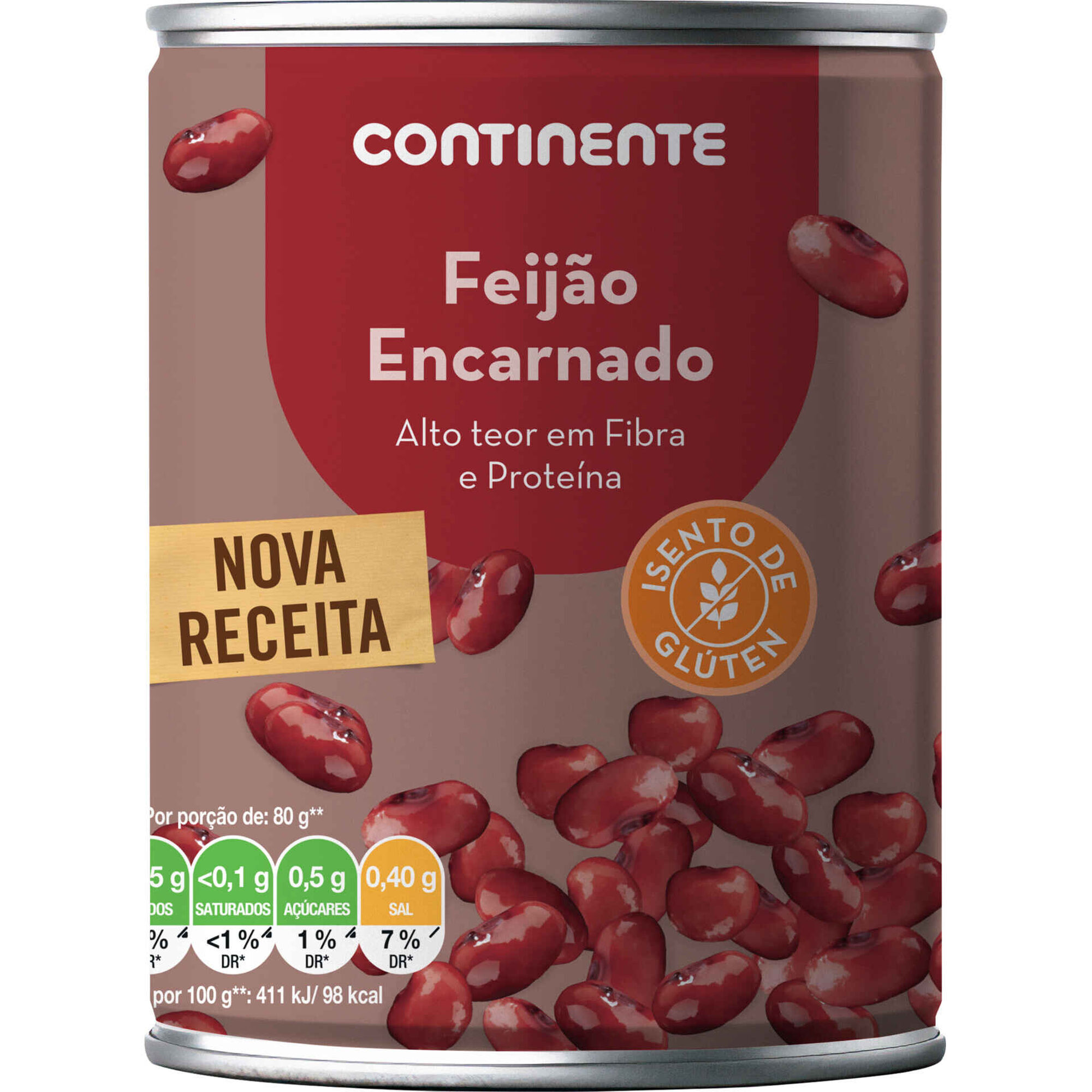 Feij&atilde;o Encarnado Cozido Continente