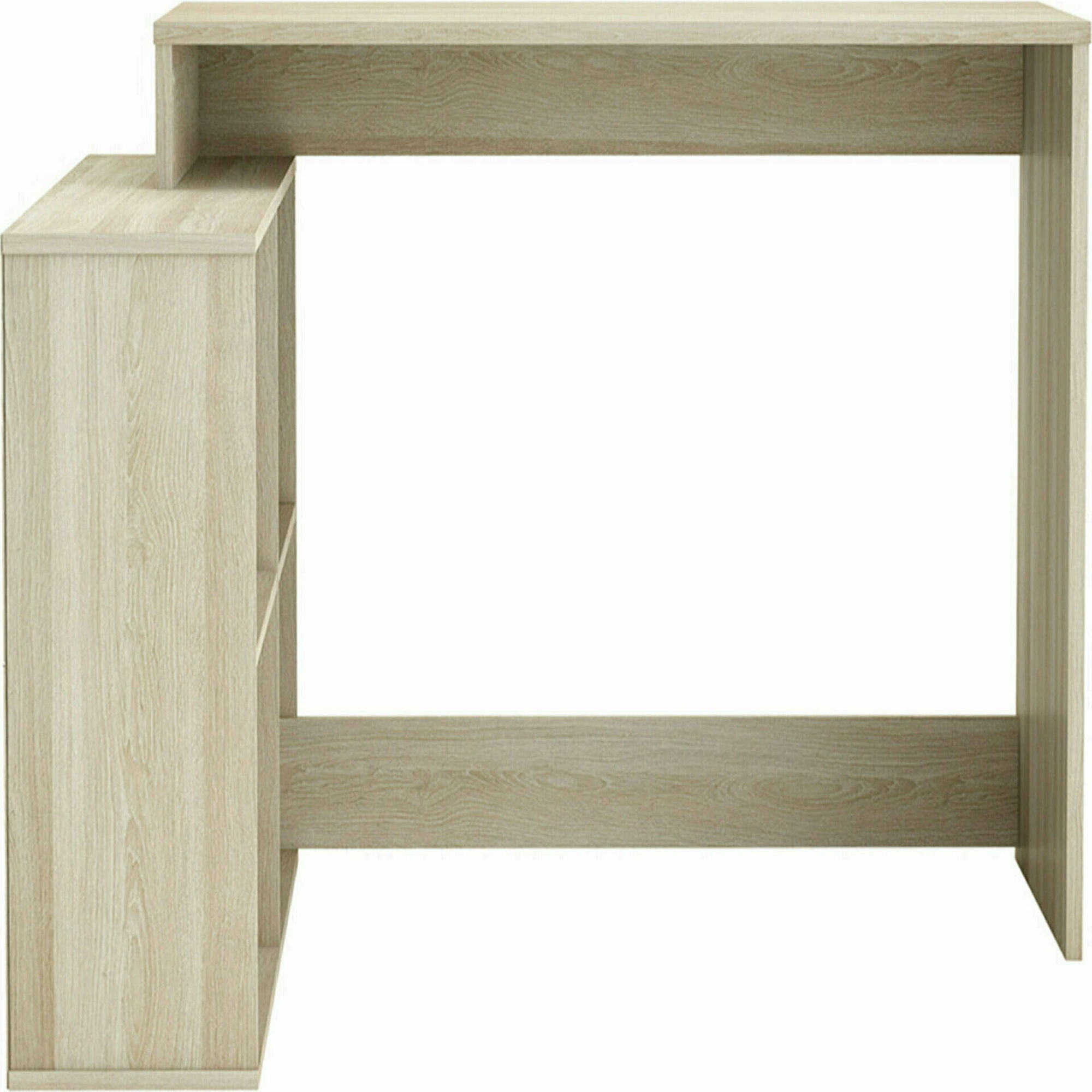 Secretária de Canto com Prateleiras 112x101 x77cm Carvalho Corner Secretária de Canto com Prateleiras 112x101 x77cm Carvalho Corner