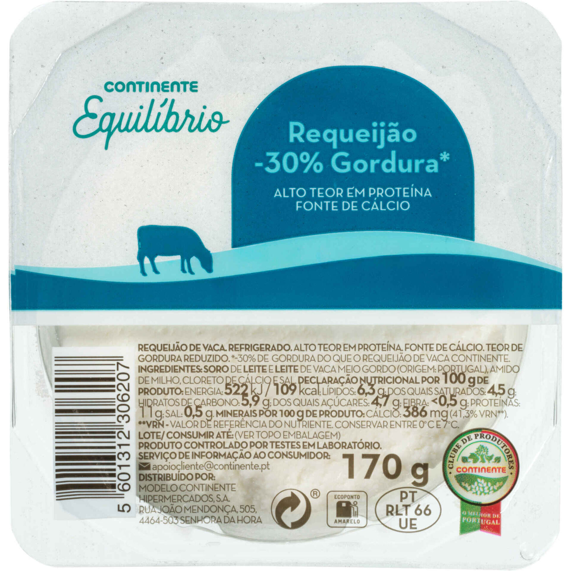 Requeij&atilde;o de Vaca Magro Continente Equil&iacute;brio