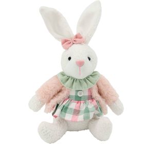 Coelho Sentado 27cm Rosa Kasa