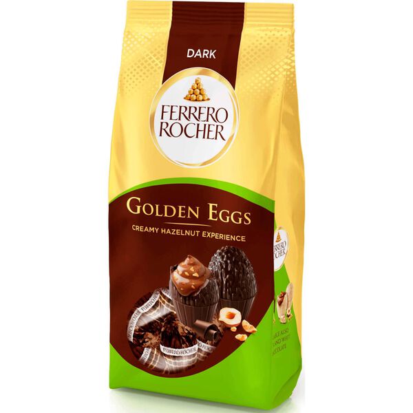 Ovinhos de Chocolate Negro com Recheio de Creme e Avelã Golden Ferrero Rocher