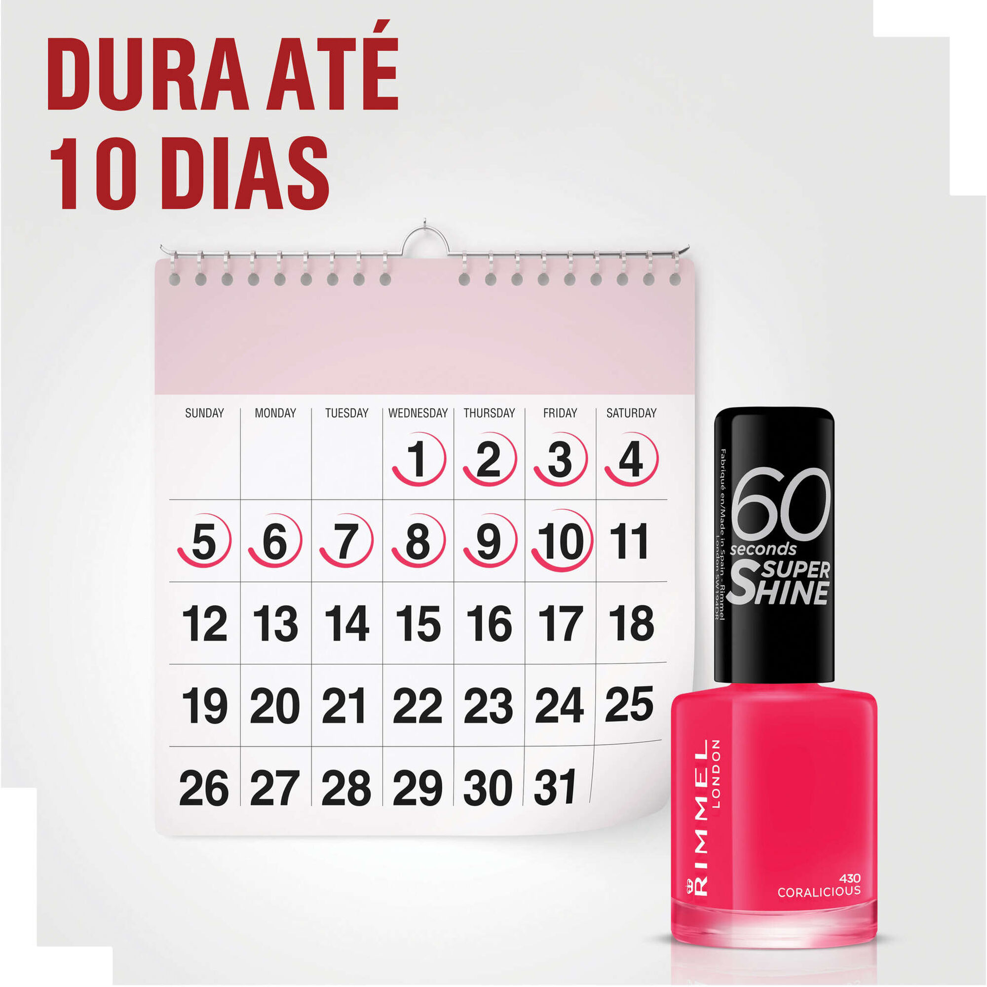 Verniz de Unhas 60 Seconds 430 Coralicious